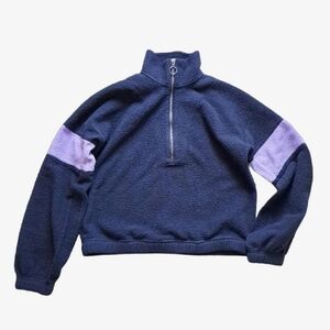 xs abercrombie & fitch fleece zip up pullover